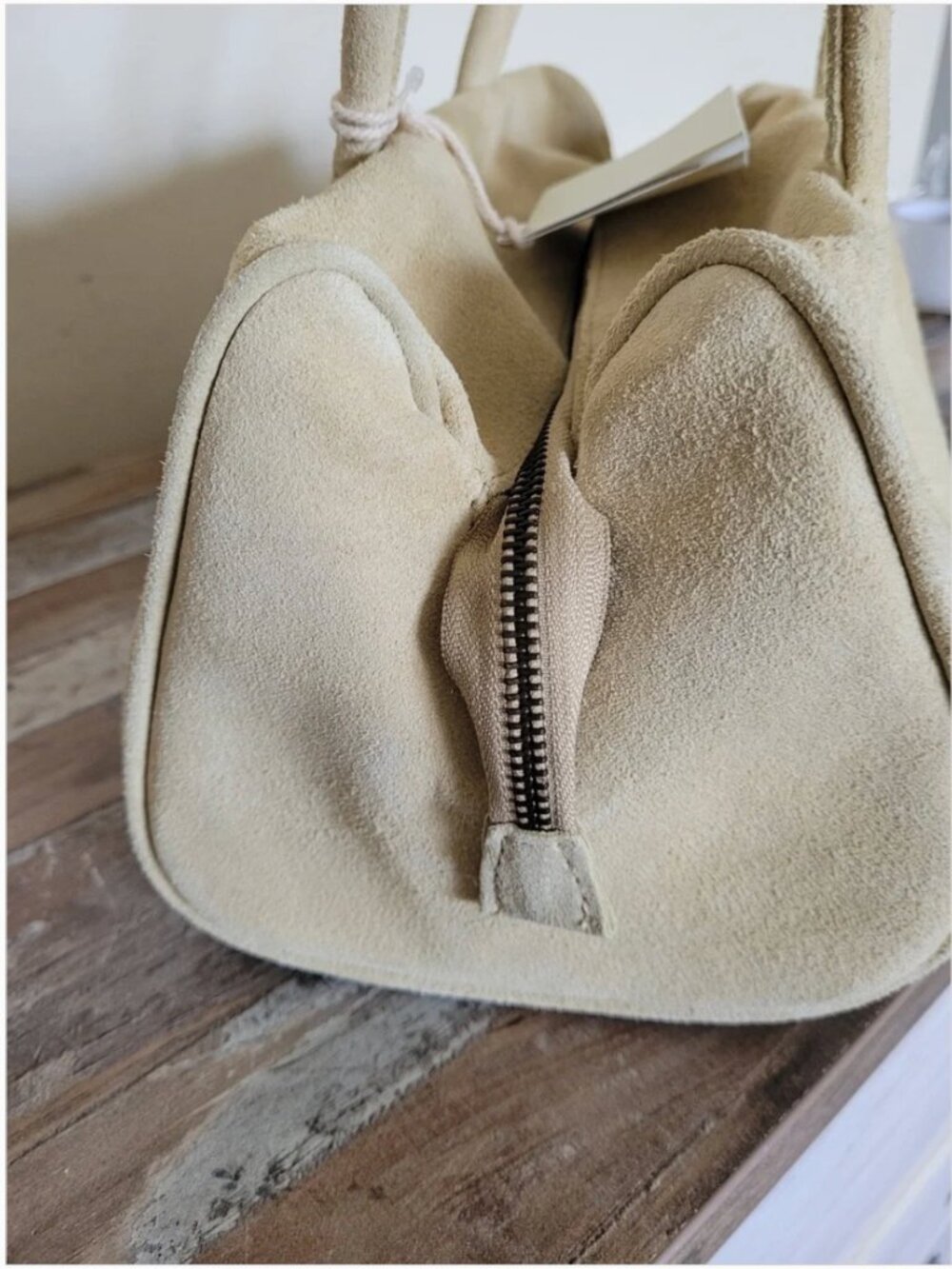 Free People NWT Sierra Suede Beige Shoulder Bag - Picture 4 of 7